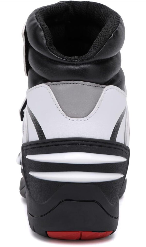 Men's Motorcycle Shoes High-Top Casual Reinforced Riding Shoes Breathable Comfortable Anti-Slip Boots - Image 2
