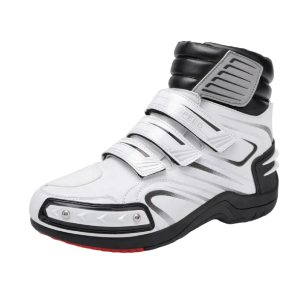 Men's Motorcycle Shoes High-Top Casual Reinforced Riding Shoes Breathable Comfortable Anti-Slip Boots