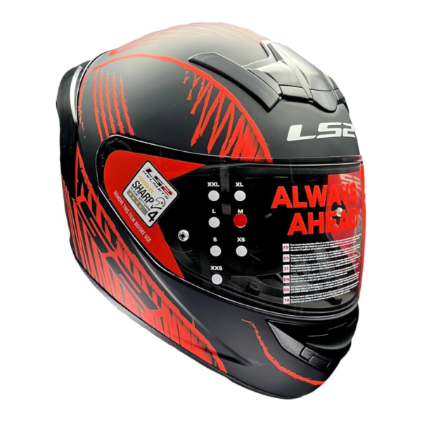 FF352 Rookie - Writed Single Visor Full Face Helmet - Image 3