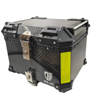 45L Motorcycle Tail Box Aluminum Top Case Carbon  Large Motorcycle Trunk