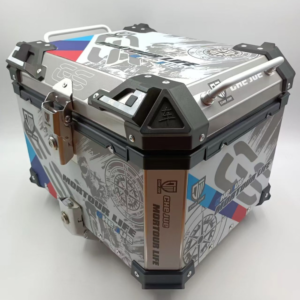 45L Motorcycle Tail Box Aluminum Top Case Large Motorcycle Trunk