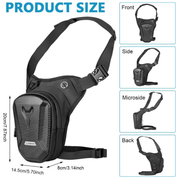 HANNEA Otorcycle Waist Pack Drop Leg Bags Men Women Bike Riding Cycling Tactical Waist - Image 4
