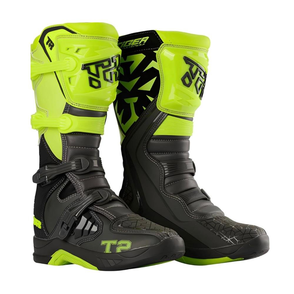 Tiger Racing T2 Motocross Boots MX Boots Riding Off Road Boots