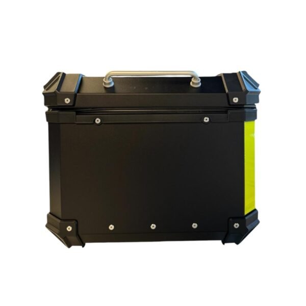 ALUMINIUM TOP BOX 55L BLACK WITH REFLECTIVE STRIPS - Image 5