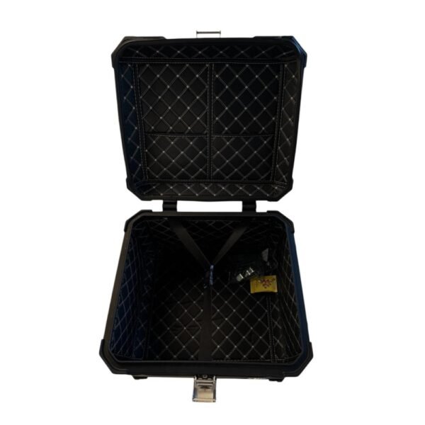 ALUMINIUM TOP BOX 55L BLACK WITH REFLECTIVE STRIPS - Image 2