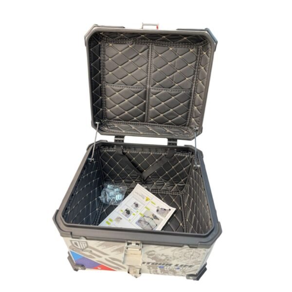 ALUMINIUM TOP BOX 55L GREY WITH STICKER - Image 6