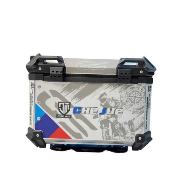 ALUMINIUM TOP BOX 55L GREY WITH STICKER - Image 4