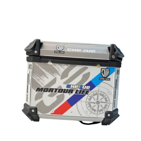 ALUMINIUM TOP BOX 55L GREY WITH STICKER - Image 5