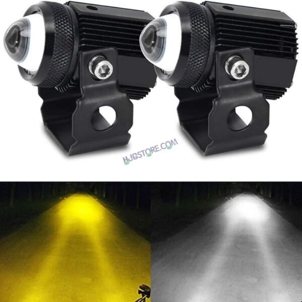 Acube Mart HJG original Universal for car and bike Mini drive LED light pods 2inch LED Driving Lights 2 Color White Yellow Fog Lights Spot Beam for Motor ATV Truck Boat 4x4 SUV UTV Tractor (Pack of 2) - Image 7