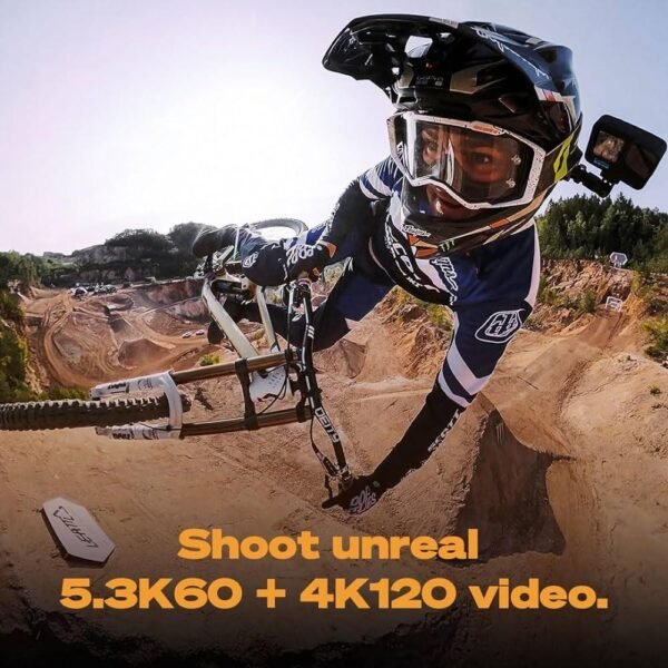 GoPro HERO10 Black - Waterproof Action Camera with Front LCD and Touch Rear Screens, 5.3K60 Ultra HD Video, Optical 1X and Digital 4X 23MP Photos (1 Year INTL Warranty + 1 Year in Warranty) - Image 6