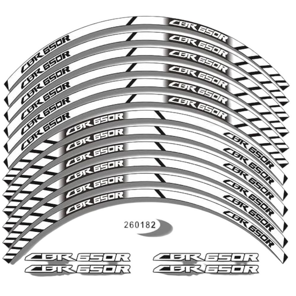 Motorcycle Rim decals strips for Cbr650r