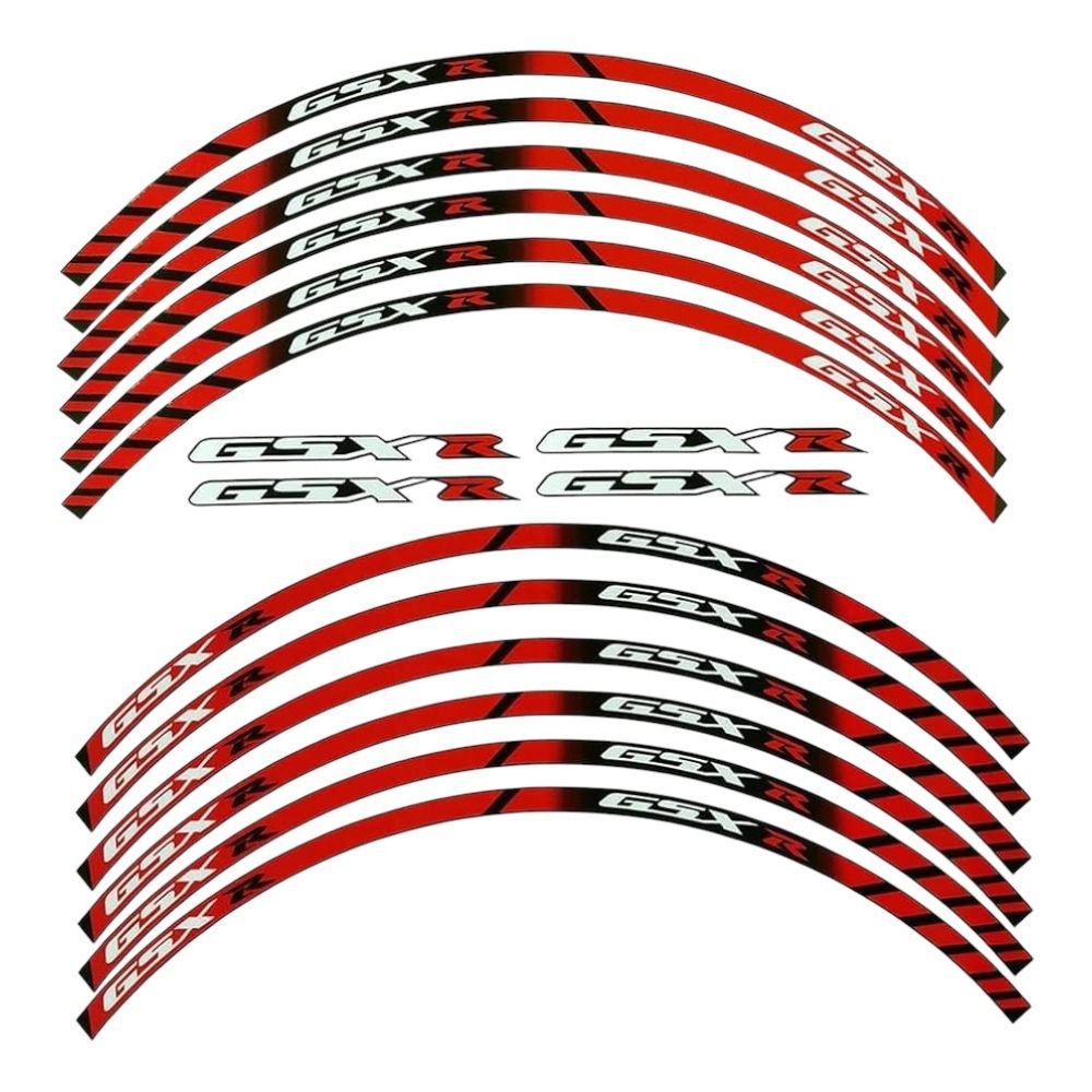 Motorcycle Rim decals strips for suzuki GSX-R