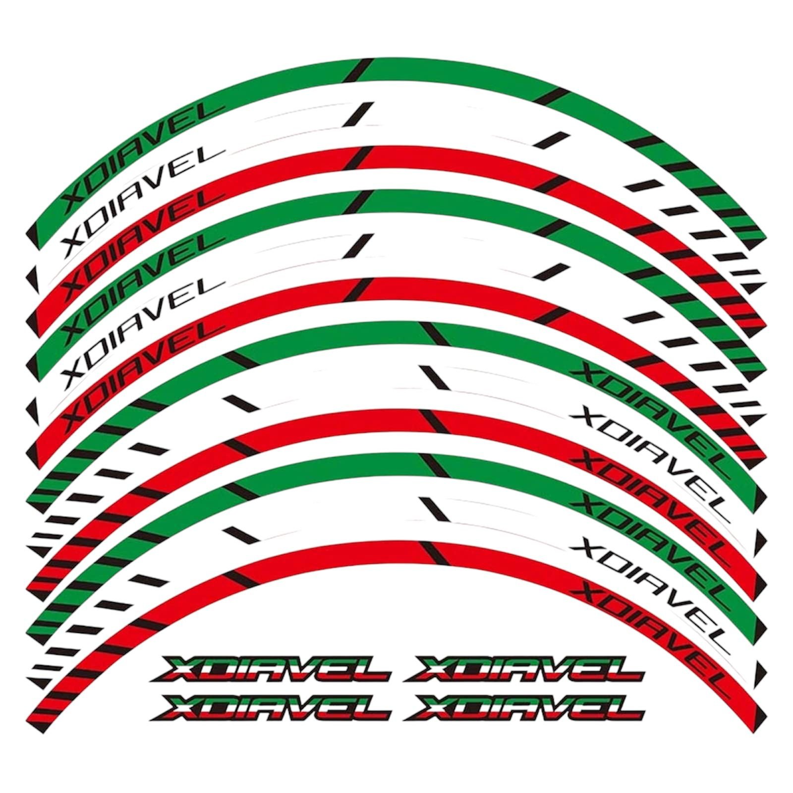 Motorcycle Rim decals strips for DUCATI X DIAVEL