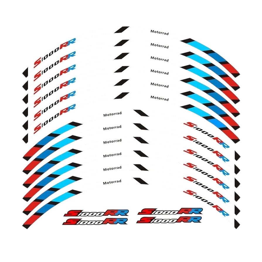 Motorcycle Rim decals strips for Bmw S1000RR