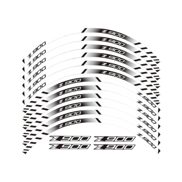 Motorcycle Rim decals strips for Kawasaki Z900