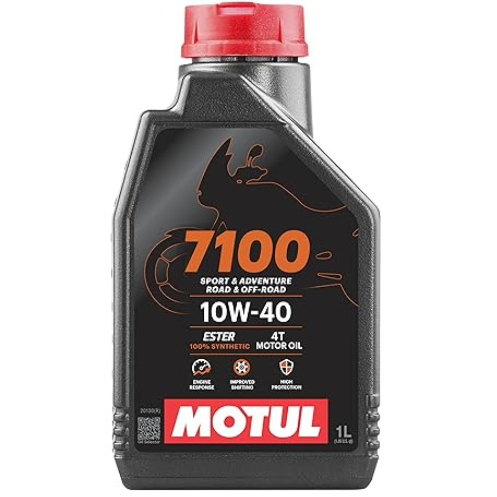 Motul 7100 4T Fully Synthetic 10W-40 Petrol Engine Oil for Bikes (1 L)