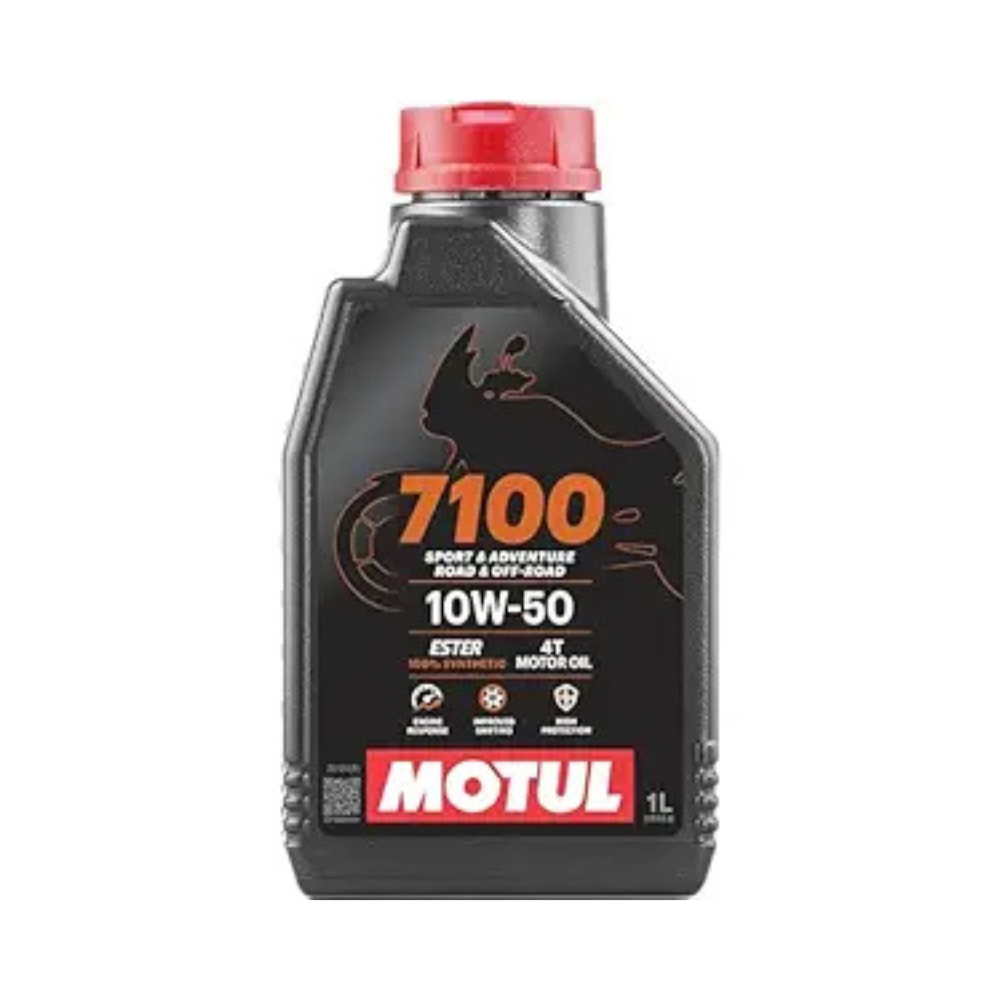 Motul 7100 4T 10W50 API SN Fully Synthetic Ester Petrol Engine Oil for Bikes (1 L)
