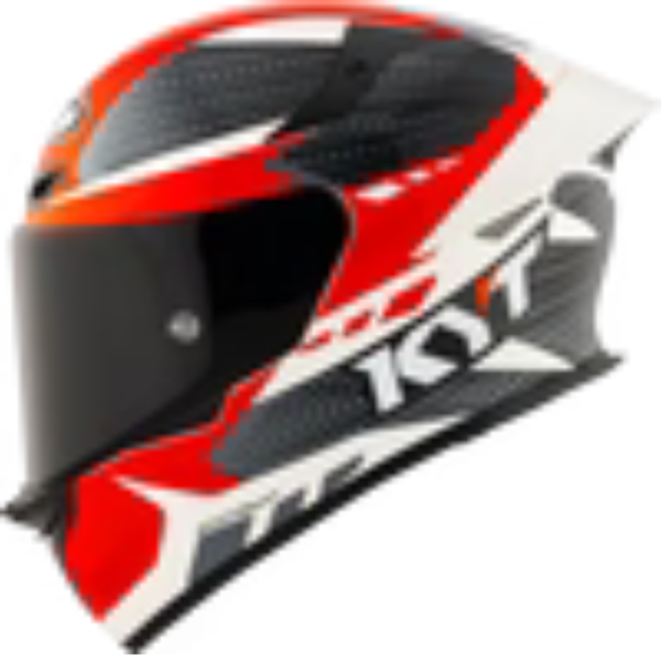 KYT TT REVO BLACK RED - Image 2