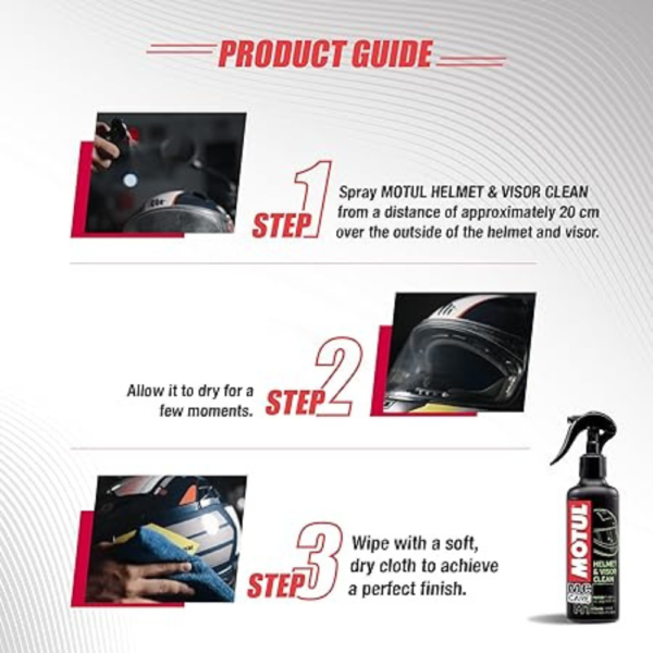 Motul M1 Helmet and Visor Cleaner (250 ml) - Image 4