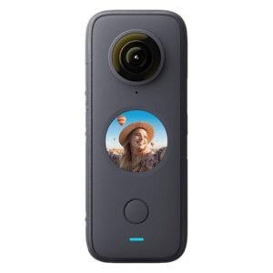 insta360 ONE X2 360 Degree Waterproof Action Camera,5.7k 360 Capture| FlowState Stabilization| Ultra Bright Screen |Touch Screen |AI Editing|Live Streaming, Webcam|Voice Control | Optical Zoom, Black