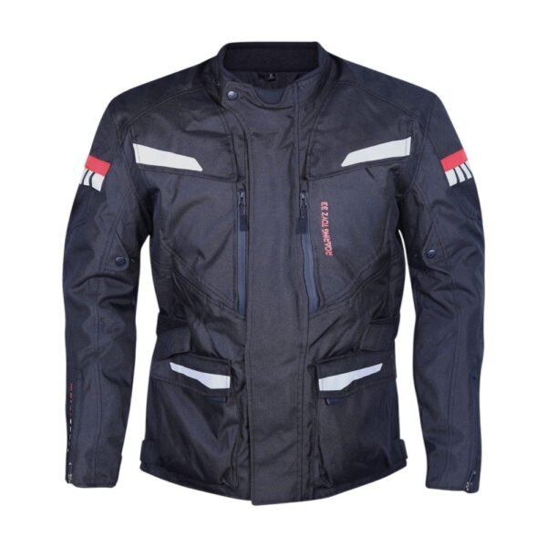RIDGEWAY TOURING JACKET BLACK/RED - Image 4