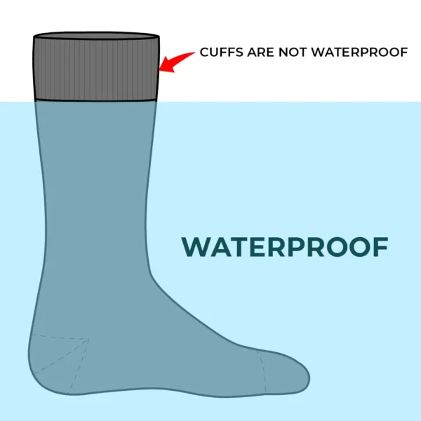 RANDY SUN – WATERPROOF SOCKS KNEE HIGH (ORANGE/BLACK) - Image 7