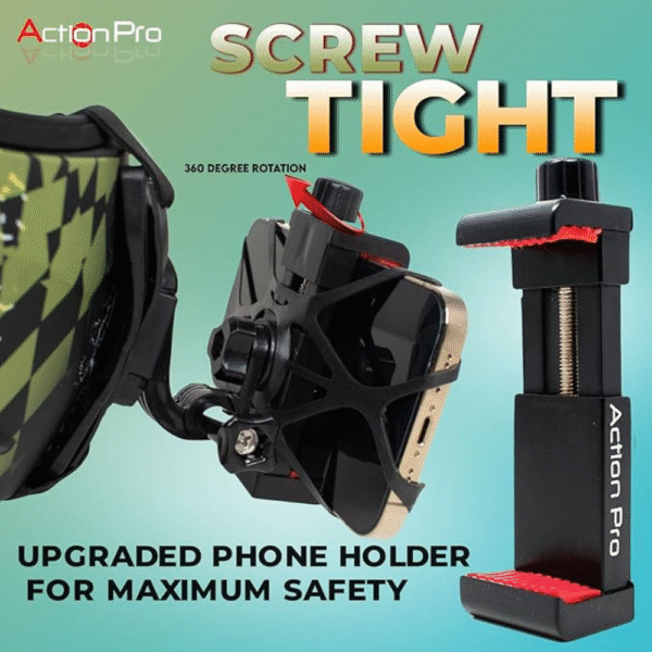 Action Pro Helmet Chin Mount Strap Set Compatible with All Smartphones GoPro Hero 12 11 10 9 8 7 6 5 4 SJCAM DJI Osmo and All Action Cameras (Made in India) - Image 5