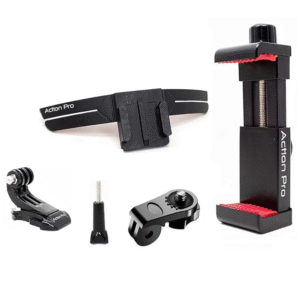 Action Pro Helmet Chin Mount Strap Compatible with All Smartphones GoPro-13/12/11/10/9/8/7/6/5/4/SJCAM/DJI Osmo/Insta-360 and All Action Camera
