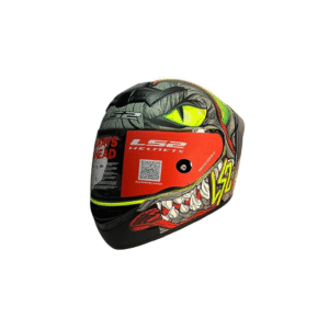 LS2 Helmets - FF352 Rookie - Fizzle - Single Clear Visor | Sharp 4 Star Rated | ECE and ISI Certified | Full Face Helmet | with Anti Fog Lens | Matt Black Yellow