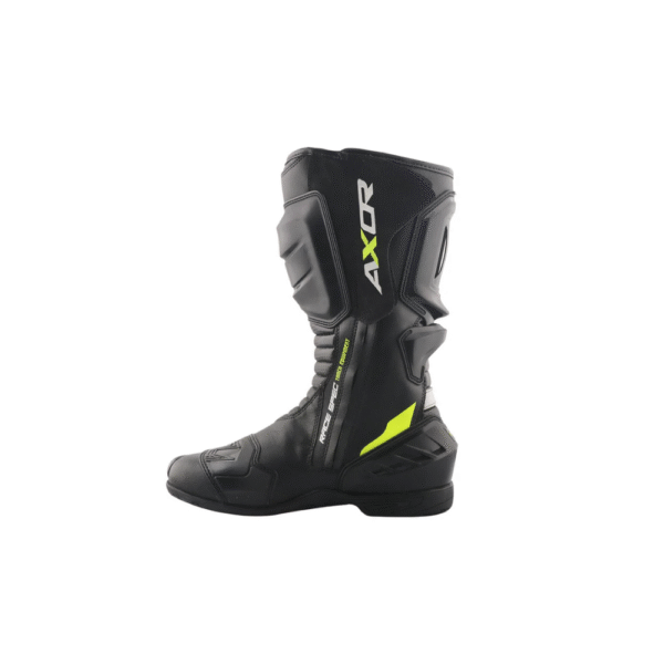 Axor Racer Tec Riding Boots Black Neon Green - Image 3