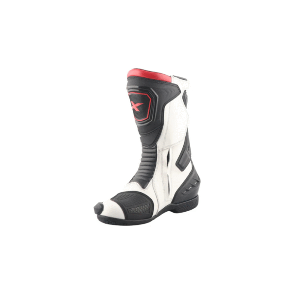 Axor Slipstream PRO Riding Boots BLACK WHITE RED - Image 4