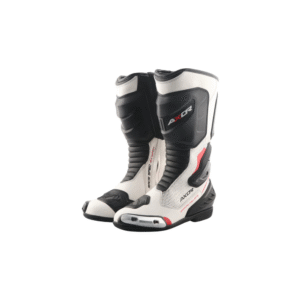 Axor Racer Tec Riding Boots Black White Red